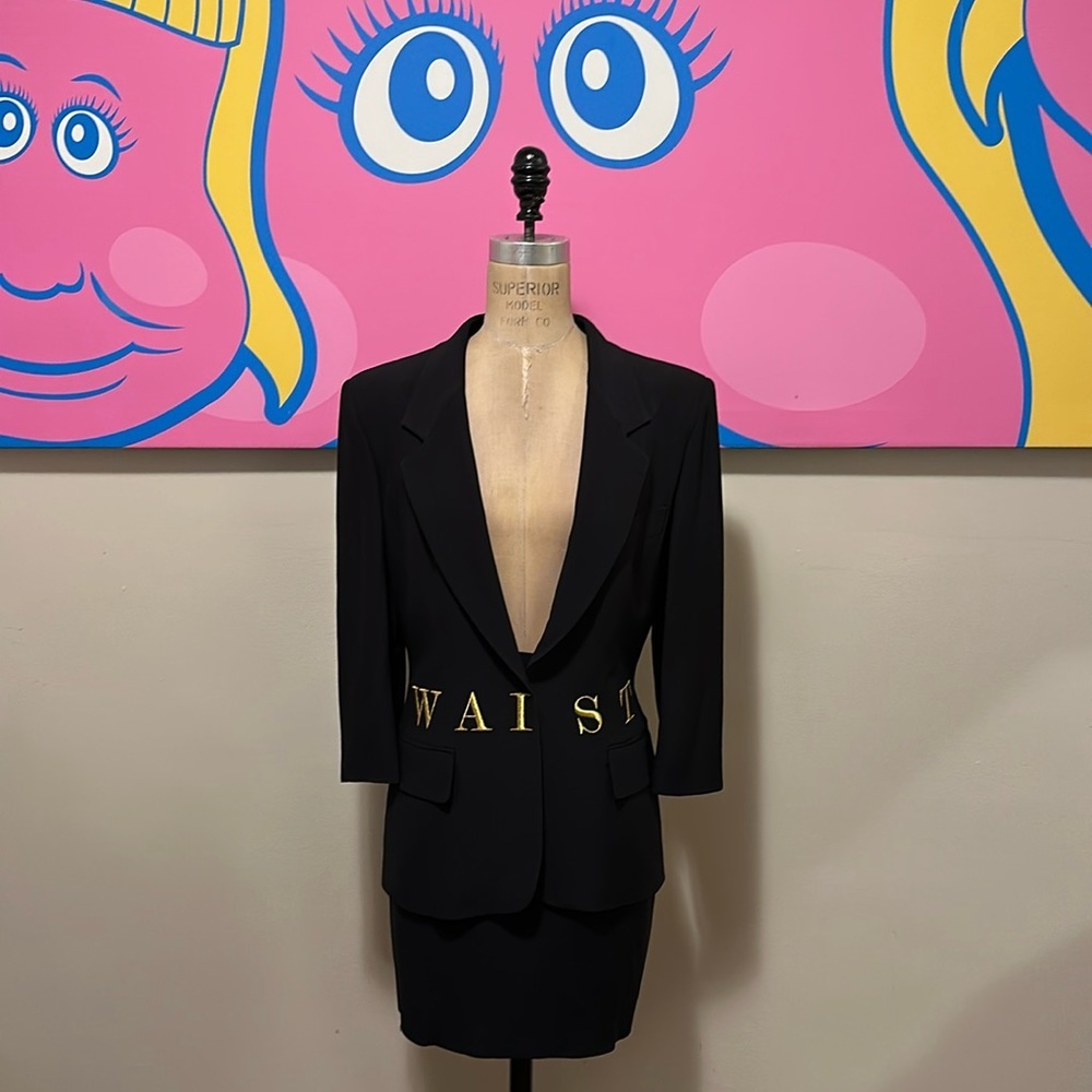 Moschino Couture! Waist Of Money Skirt Suit